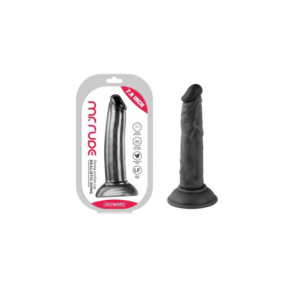 Realistinis vibratorius VSCNOVELTY Juoda 20 cm